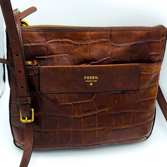 Fossil Handbags - PRISTINE FOSSIL  ALLIGATOR HOBO BAG